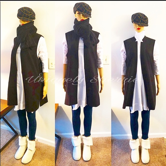 Dkny Jackets & Blazers - Plus DKNY Black Vest